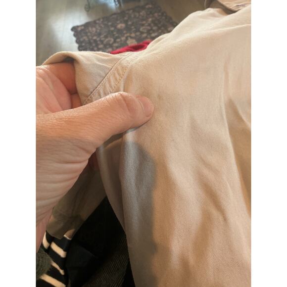 Vintage Northern Reflections Women Collared Shirt Beige Embroidered Bird Country - Picture 7 of 7